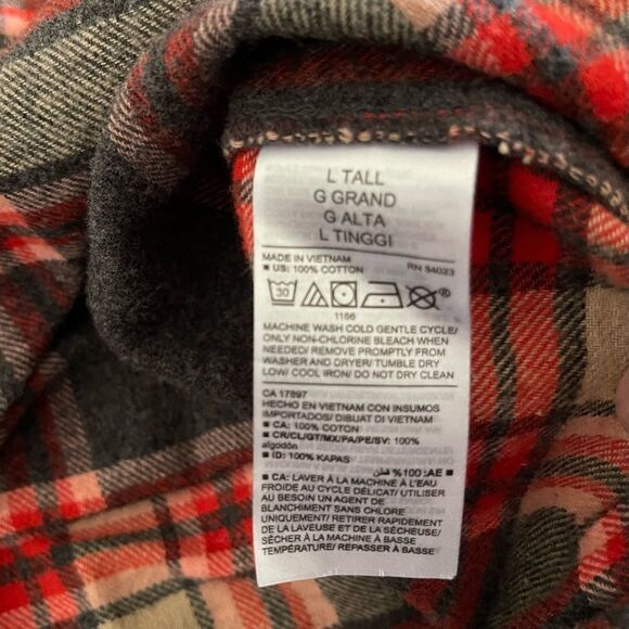 Old Navy Plaid Button Down Shirts - Red, Blue, White - Picture 10 of 14